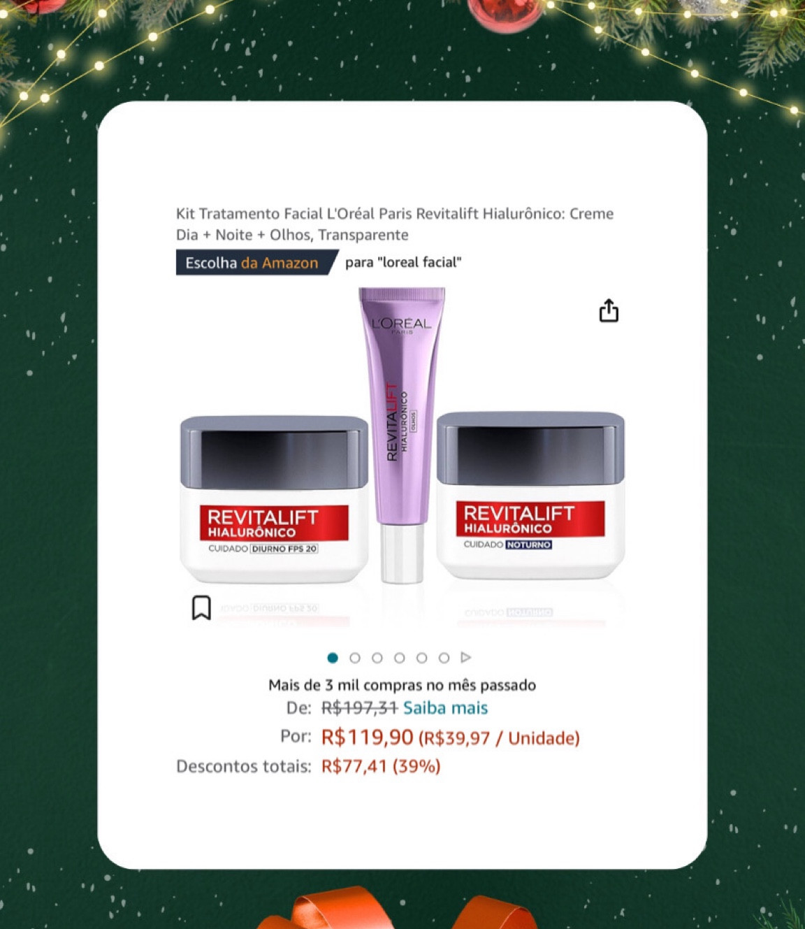 Kit Tratamento Facial L'Oréal Paris Revitalift Hialurônico: Creme Dia + Noite + Olhos, Transparente

#LTKbeauty #LTKbrasil