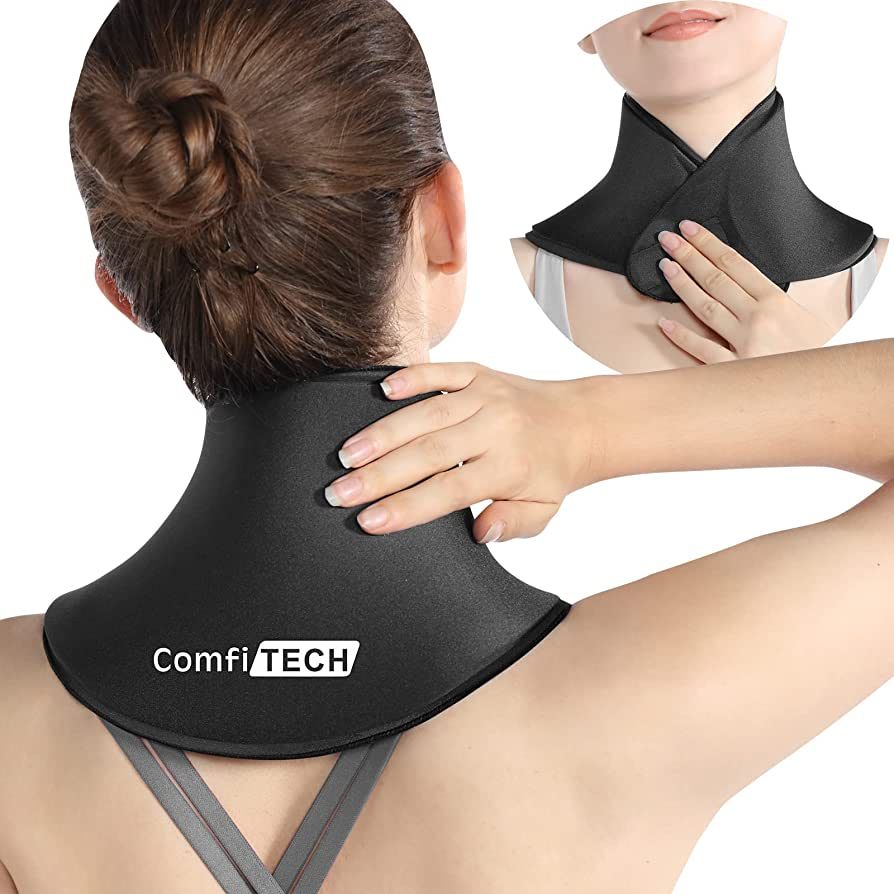 ComfiTECH Neck Ice Pack Wrap Gel Reusable Ice Packs for Neck Pain Relief, Cervical Cold Compress ... | Amazon (US)