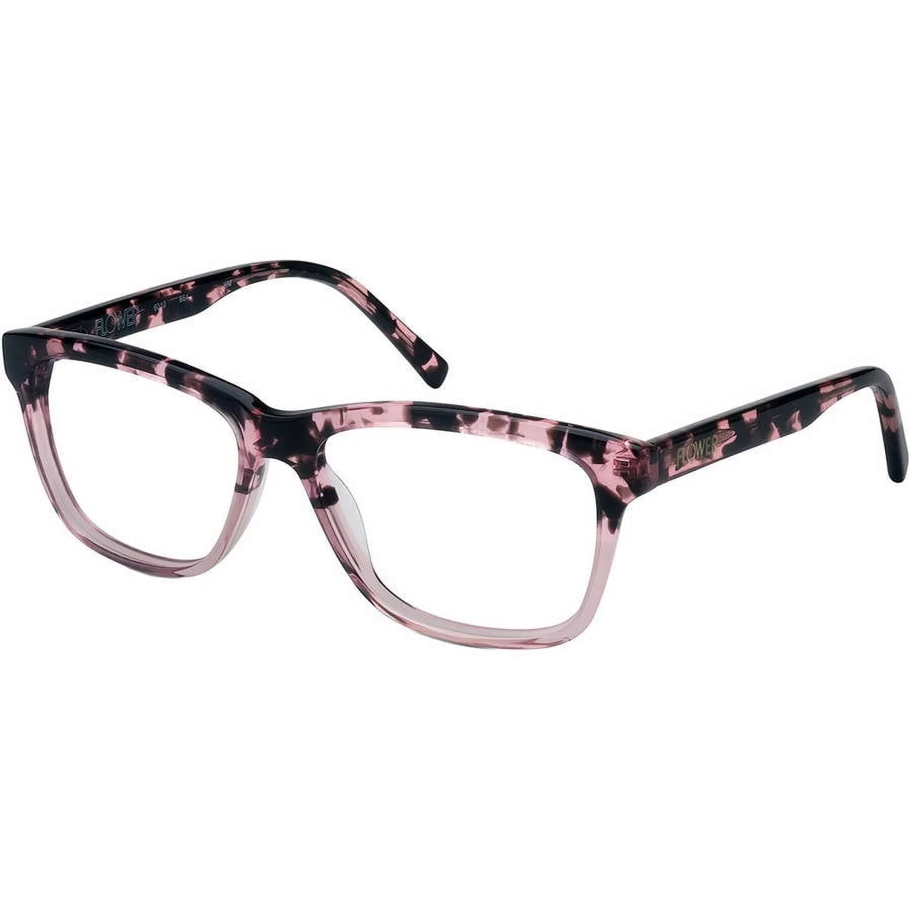 Flower Women's Square Eyeglasses, FLR6010, Lucy, Pink, 52-15-140, with Case | Walmart (US)