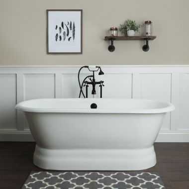 Oxford Cast Iron Freestanding Soaking Tub - No Faucet Drillings | Vintage Tub & Bath