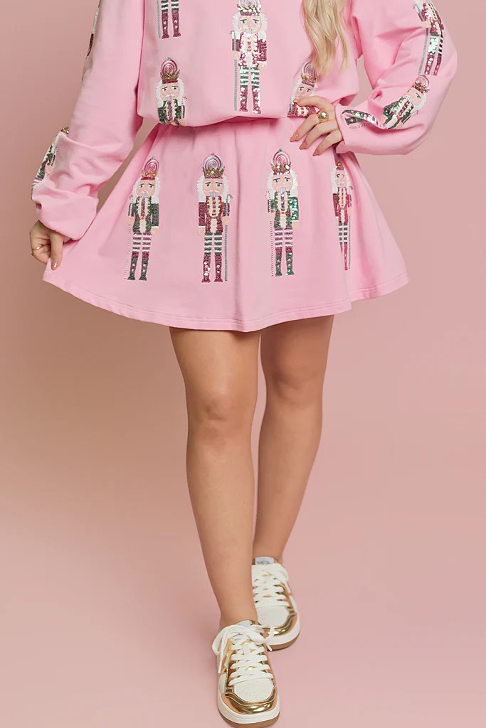 Pink and Teal Nutcracker Skort | Belle Cher