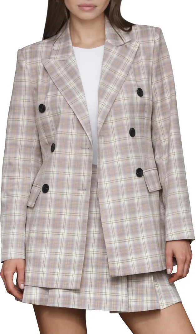 Avec Les Filles Plaid Double Breasted Blazer | Nordstrom | Nordstrom