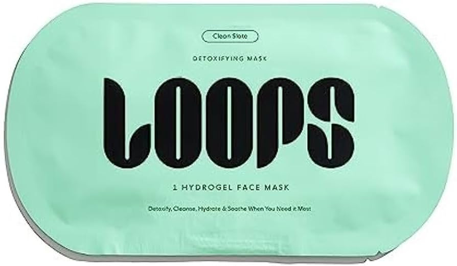 LOOPS CLEAN SLATE - Detoxifying Hydrogel Face Mask - Detoxify, Cleanse and Soothe When You Need I... | Amazon (US)
