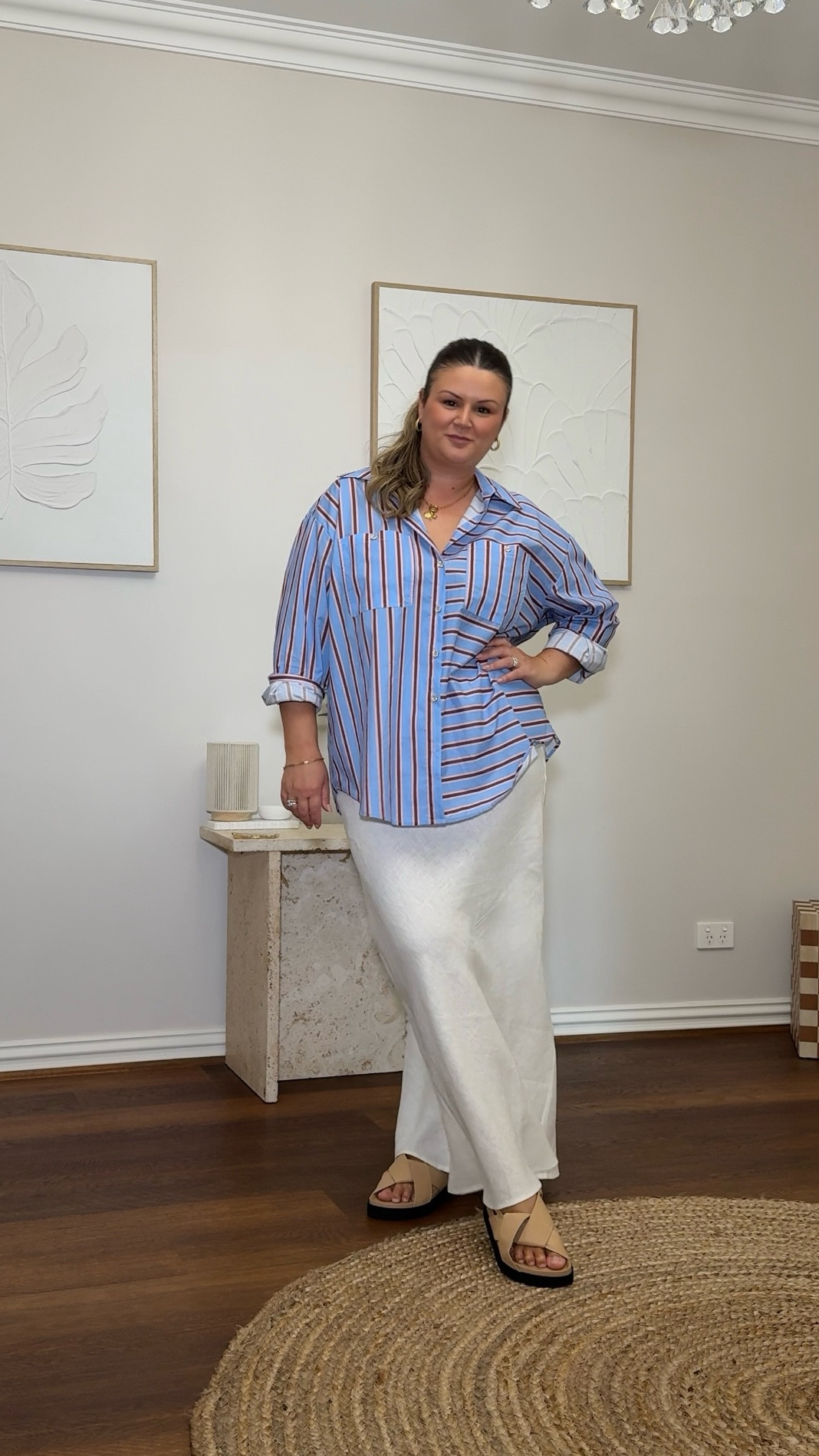 OOTD - working from home edition 🤍
Sizing || shirt 16 - skirt 14. 
This shirt is currently 25% off too! 
I believe this skirt has sold out but I’ve linked some options that are almost exactly the same. 

#LTKaustralia #LTKmidsize #LTKautumn