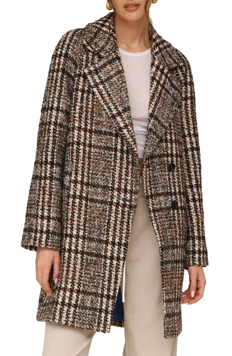 Plaid Bouclé Walker Coat | Nordstrom