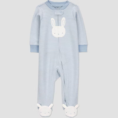 Carter's Just One You® Baby Boys' Easter Endcap Striped Bunny Sleep N' Play - Blue 3M | Target