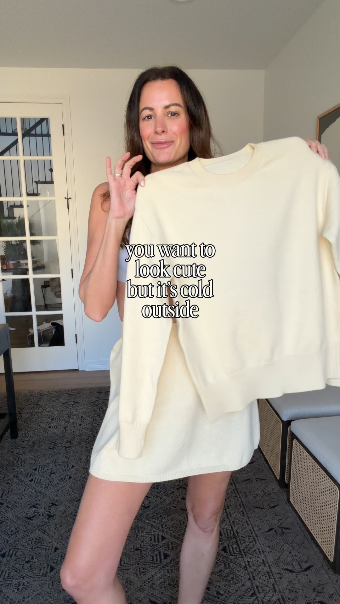 new fav thing in 2026: brown tights 🤎 this entire outfit is from Amazon ✨

This sweater set is so plush and soft.
Brown tights are 💯 
Cannot believe these boots are Amazon!! So insanely chic and comfortable.
Pair the look with your fav blazer or a long wool coat.
Elf lip liner: mauve aside
Revlon lipstick: 008 That Girl

In 2026 I’m trying to make a point to get dressed up cute when I leave the house (instead of just adding leggings to my tunic sweater 🤣!!) who wants to join me?! 



#LTKstorytime #LTKselfcare #LTKFindsUnder50