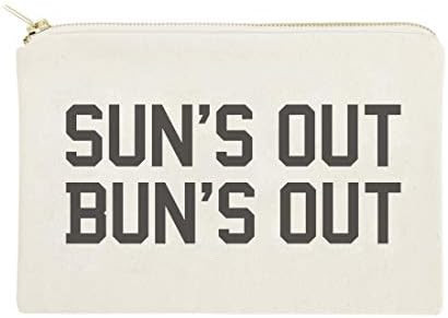 The Cotton & Canvas Co. Sun's Out Bun's Out Beach Cosmetic Bag and Travel Make Up Pouch | Amazon (US)