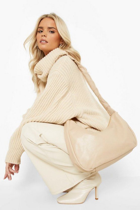 Adjustable Ruched Handle Shoulder Bag | Boohoo.com (US & CA)