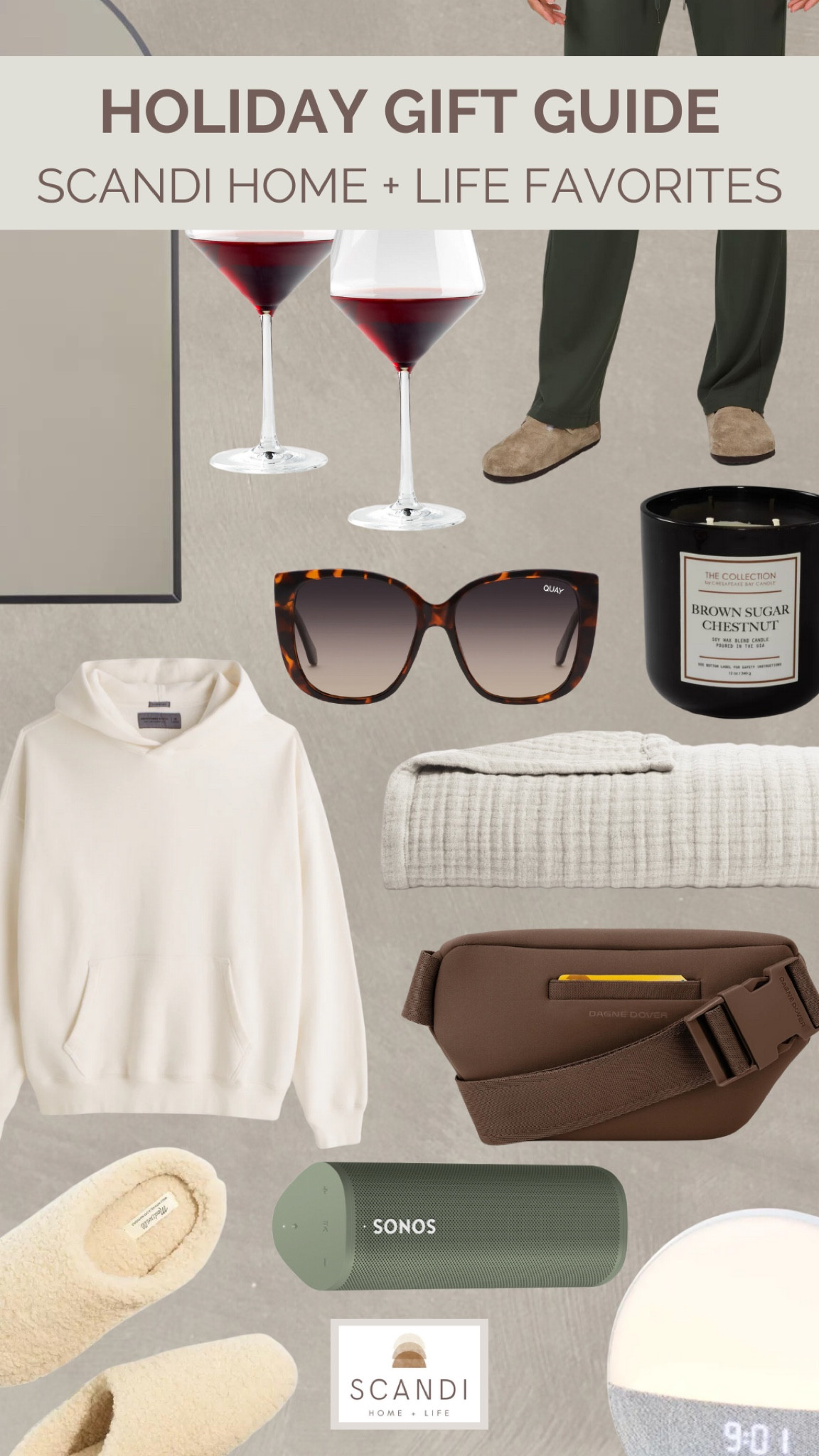 rounded up all my favorites for a tried and true scandi home and life gift guide 🤗 arch mirror | sunglasses | neutral sweatshirt | muslin blanket | belt bag | flare pants | wine glasses | gift guide for her | slippers | holiday gift guide

#LTKHoliday #LTKxAF #LTKGiftGuide