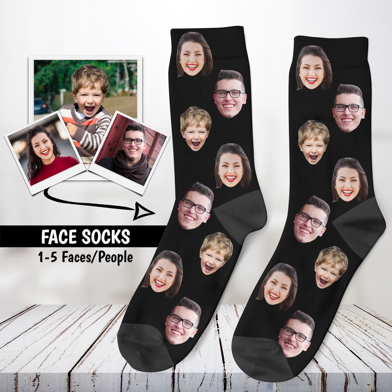 Custom Face Socks Photo Personalized Socks Faces on Socks - Etsy | Etsy (US)