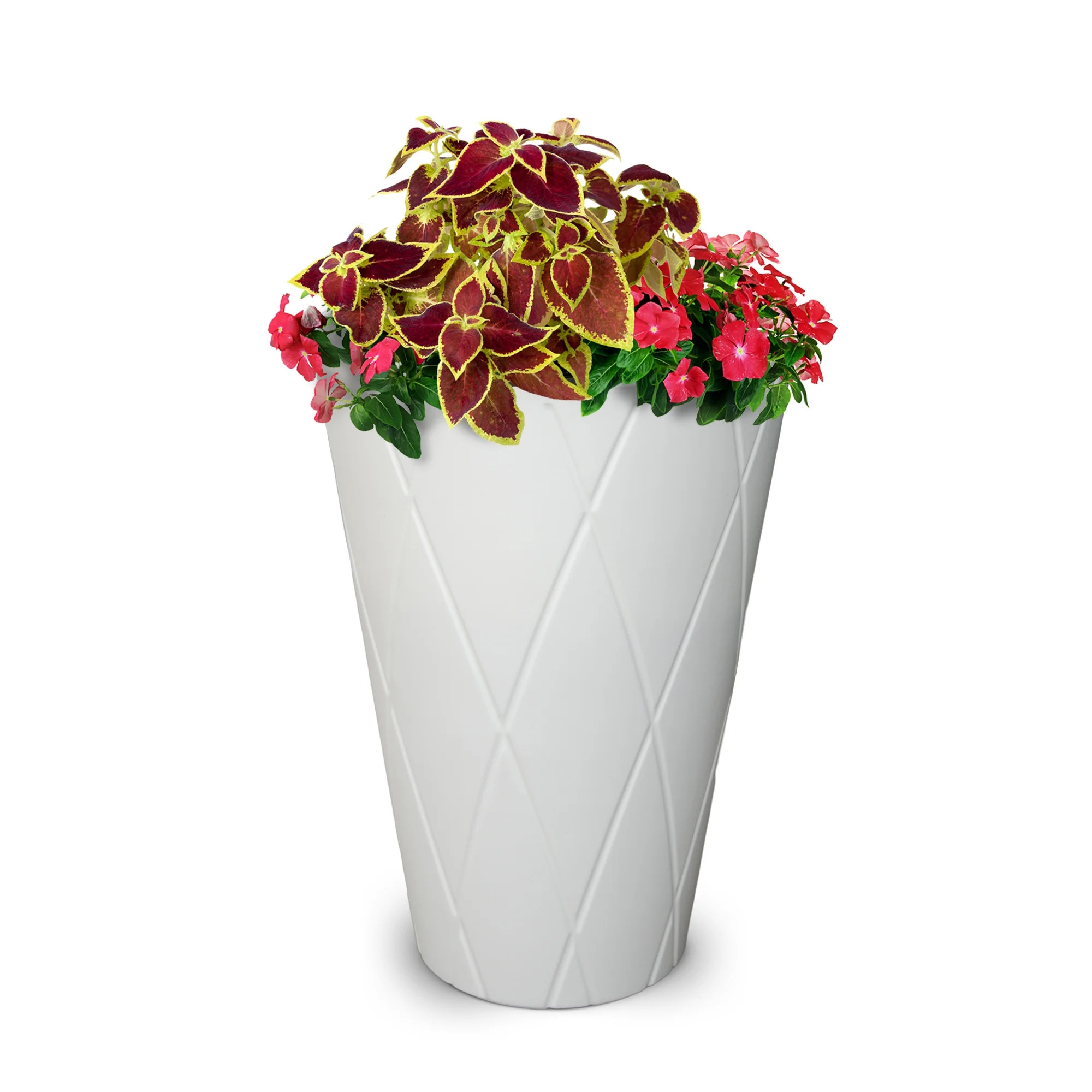 Mayne Versailles 26" Tall Round Planter- White | Walmart (US)