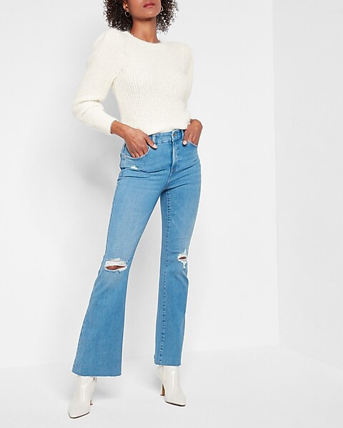 Cozy Puff Shoulder Sweater | Express