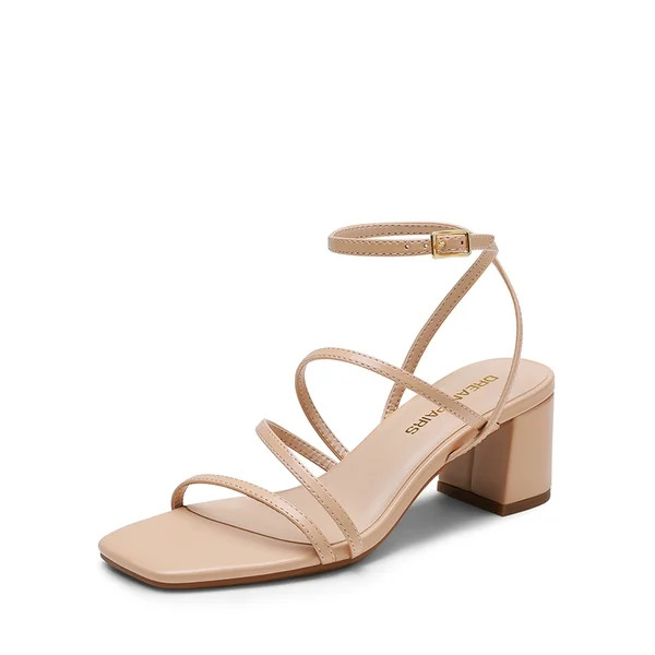 Women’s Rhinestone Strappy Block Heel Sandals | Dream Pairs