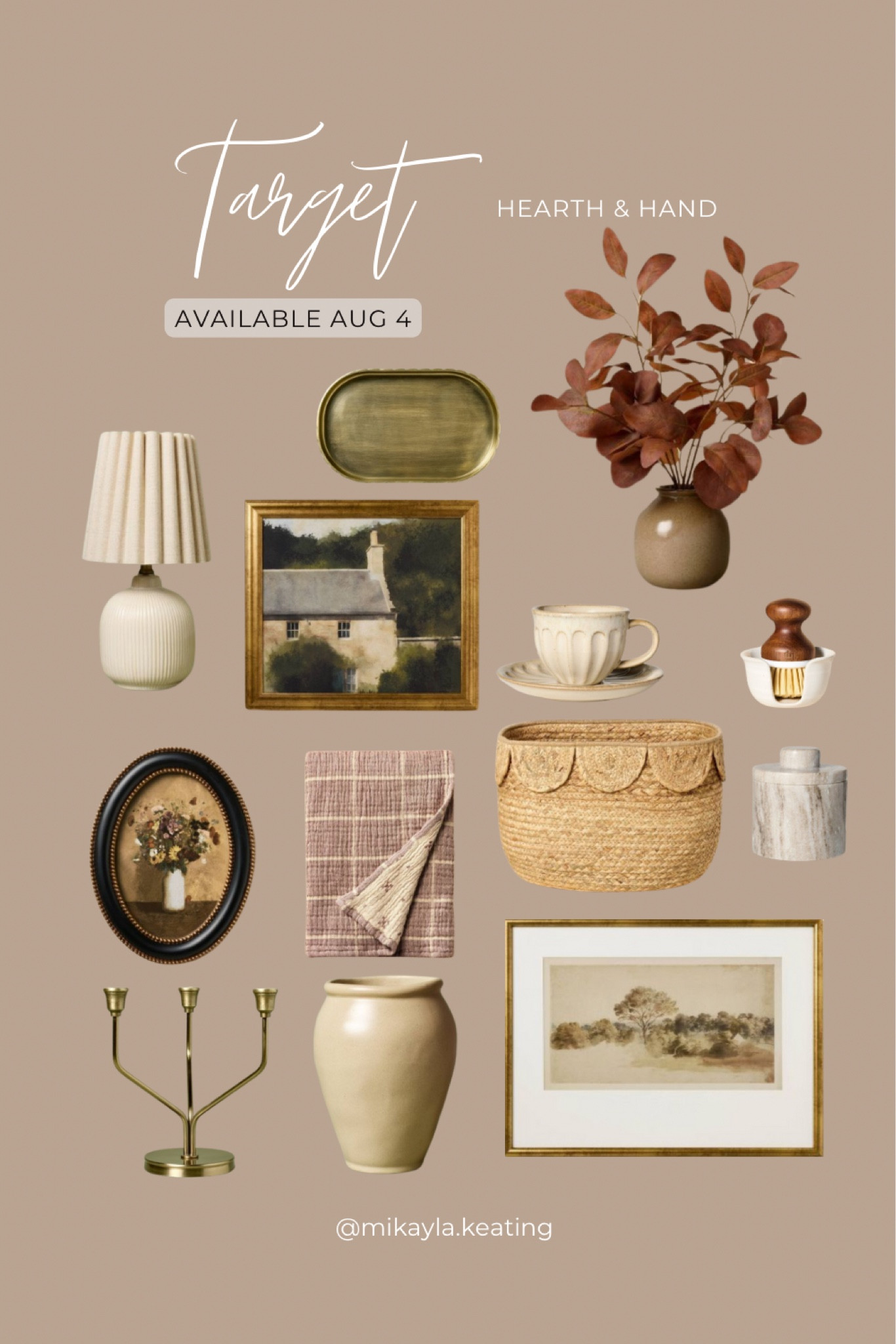 #LTKxTarget Hearth & Hand coming soon

Home decor, artwork, basket, scallop, candlestick, lamp, vase, mug, kitchen, living roomm

#LTKHome #LTKKids