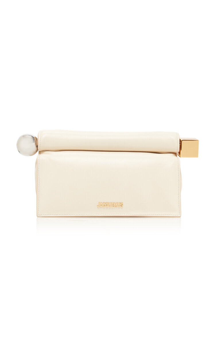 La Pochette Rond Carré Folded Leather Clutch | Moda Operandi (Global)