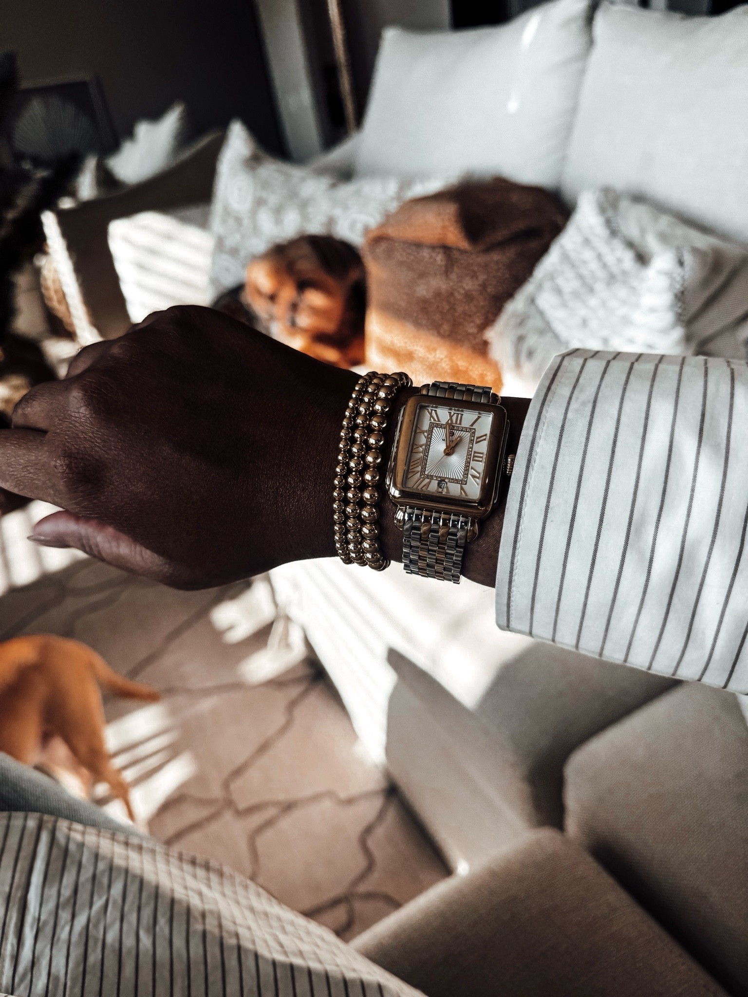 Gold beaded bracelet and watch stack. 

Scroll to shop.

#LTKBeauty #LTKgrwm #LTKSeasonal