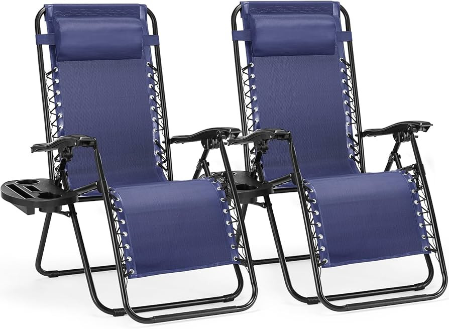 Sweetcrispy Zero Gravity Chairs, Set of 2 Portable Recliner Beach Camping Patio Outdoor Folding L... | Amazon (US)