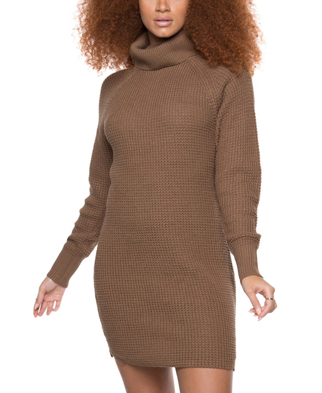Black Tape Raglan-Sleeved Turtleneck Sweater Dress & Reviews - Dresses - Women - Macy's | Macys (US)