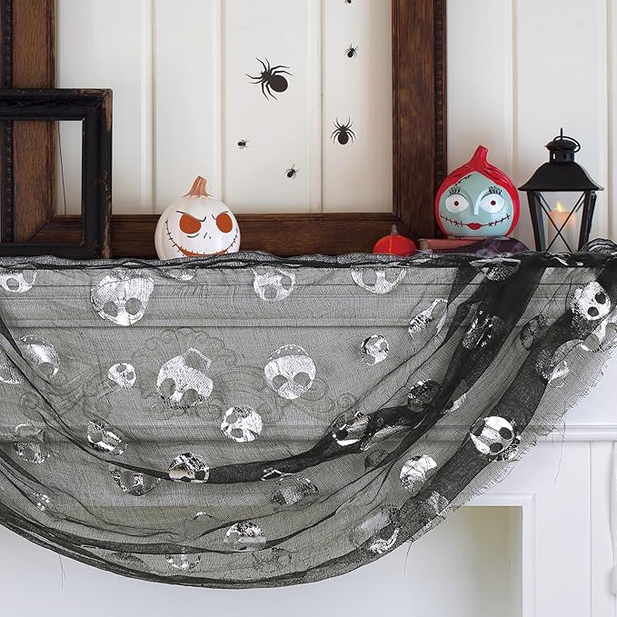 Seasons Disney The Nightmare Before Christmas Jack Skellington Cheesecloth Decorative Fabric, 6 f... | Amazon (US)