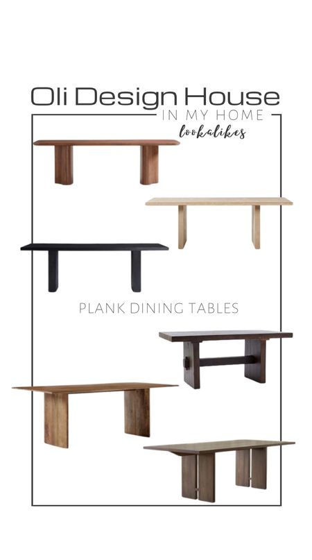 Curated roundup of plank dining tables

Hardwood dining table, black dining table, rectangle dining table, trestle dining table

#LTKstyletip #LTKhome #LTKFind