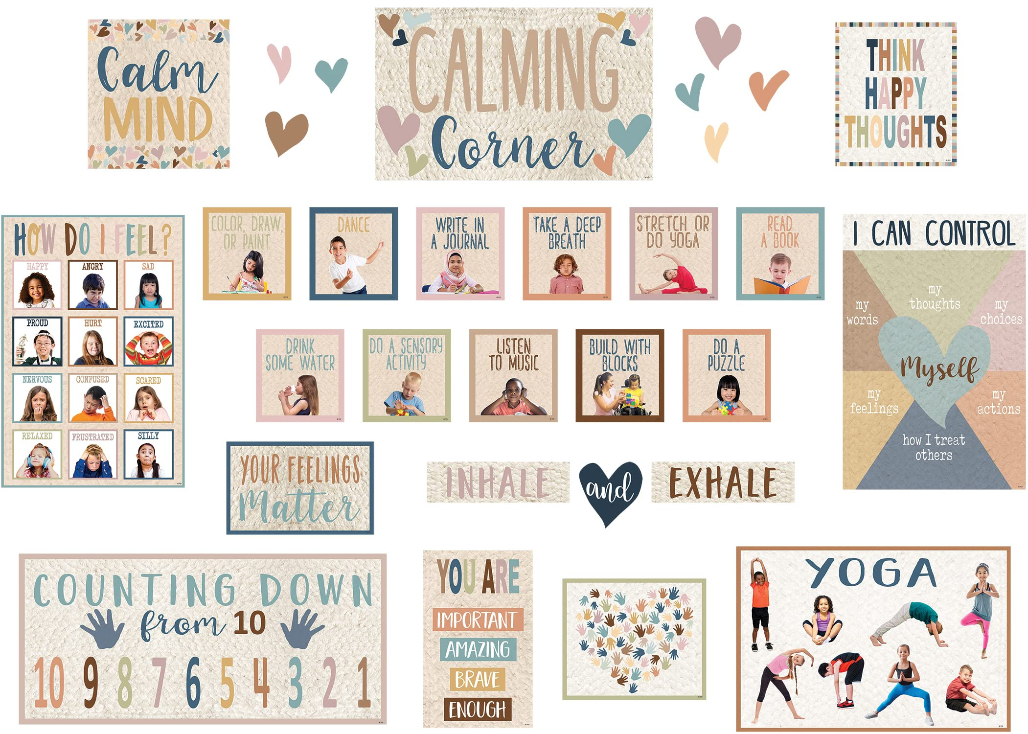 Teacher Created Resources Everyone is Welcome Calming Corner Bulletin Board Set, 31/Set (TCR7118) | Amazon (US)