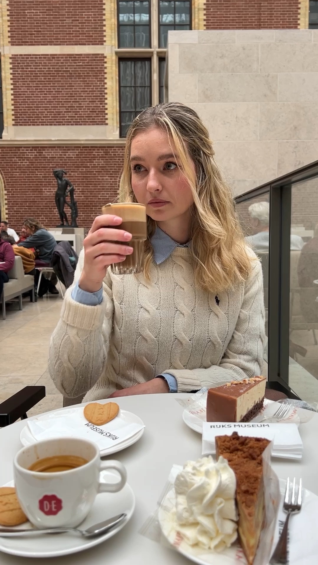 The kid in the background was a paid actor 🎥

In love with the old money vibes of this outfit matching with this sound!🎼

👗Shop my outfit through the link in my bio @shop.ltk 

🛍️wearing
Jumper @ralphlauren via @bataviastad 
Blouse @tommyhilfiger 
Hairbowlinked similar
Watch @beringtime 

#oldmoney #oldmoneyaesthetic #oldmoneystyle #oldmoneyoutfits #oldmoneyfashion #ralphlauren #tommyhilfiger #parisianstyle #hairbow #elegantoutfit #luxurystyle #luxuryfashion #rijksmuseum #amsterdamstyle #britishfashion #poshstyle #femininestyle #elegantfashion #coffeelover #coffeetime #parisianvibes #luxurystreetwear #parisianlifestyle #elegantstyle #blairwaldorf #emilyinparis #luxurylifestyle #gossipgirlfashion #fashionblogger

#LTKMostLoved #LTKstyletip #LTKU