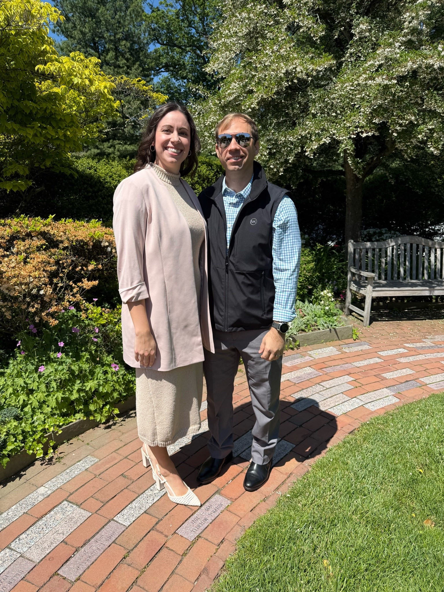 Our outfits for our niece’s baptism today!! A light weight knit sweater dress and open Front Anne Klein blazer with an Untuckit shirt for Kyle! #untuckit #nordstrom

#LTKSeasonal #LTKMens #LTKootd