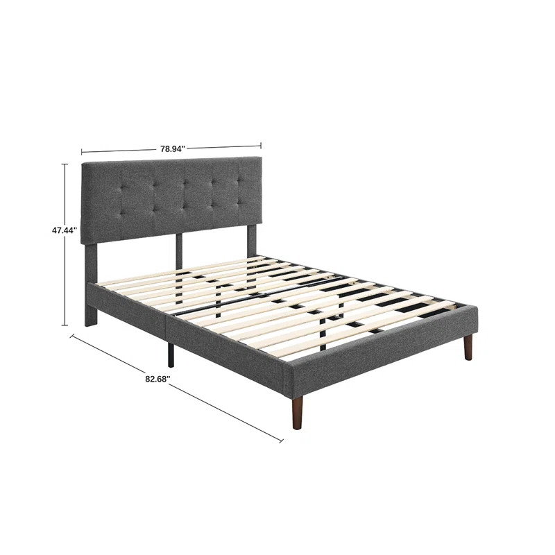 Dewane Tufted Low Profile Platform Bed | Wayfair North America