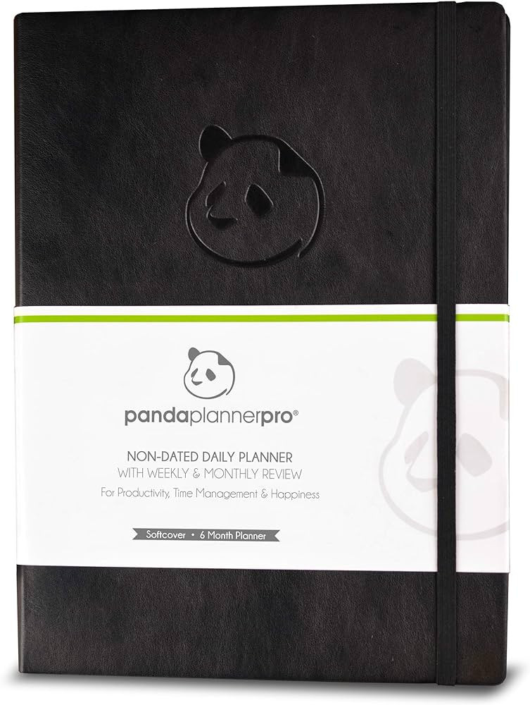 Panda Planner Pro - Best Daily Planner for Happiness & Productivity - 8.5 x 11" Softcover - Undat... | Amazon (US)