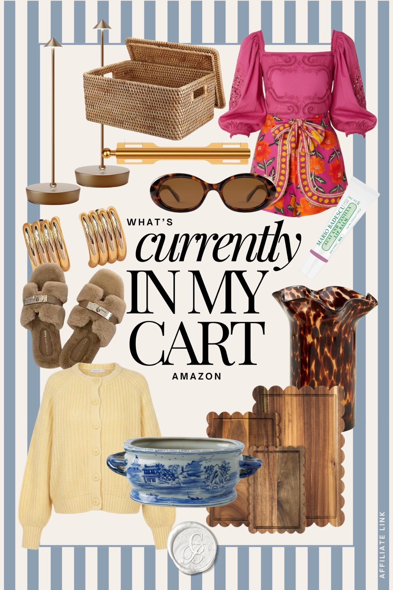 Playful pops, cozy textures, and a little vintage charm ✨
This cart is giving happy home + statement outfit energy—from woven storage to bold pinks and classic tortoise accents. Saving these for now, but linking everything 🤍

#WhatsInMyCart #AmazonFinds #AmazonStyle #HomeAndStyle #ChicFinds #NeutralWithAPop #EverydayLuxury #AffordableFinds #LTKFinds 

#LTKSeasonal #LTKBeauty