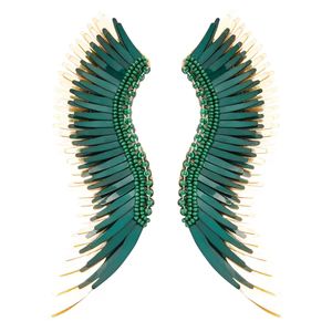 Madeline Earrings Emerald Gold | Mignonne Gavigan
