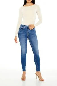 Long-Sleeve Thong Bodysuit | Forever 21