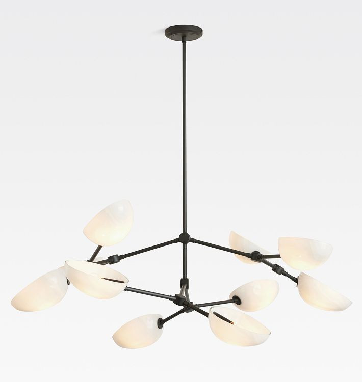 Argus Double Tier Chandelier, 44" Width | Rejuvenation