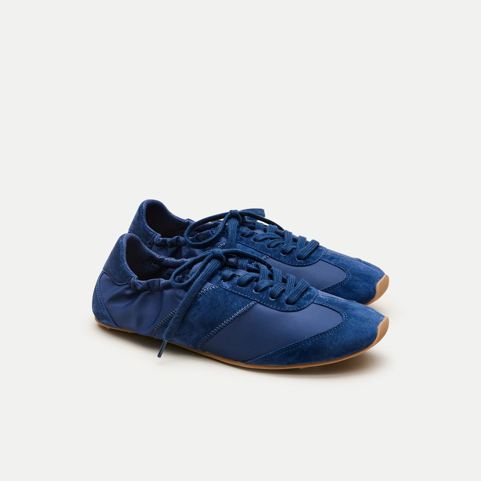 Ballet sneakers in suede and leather | J. Crew US