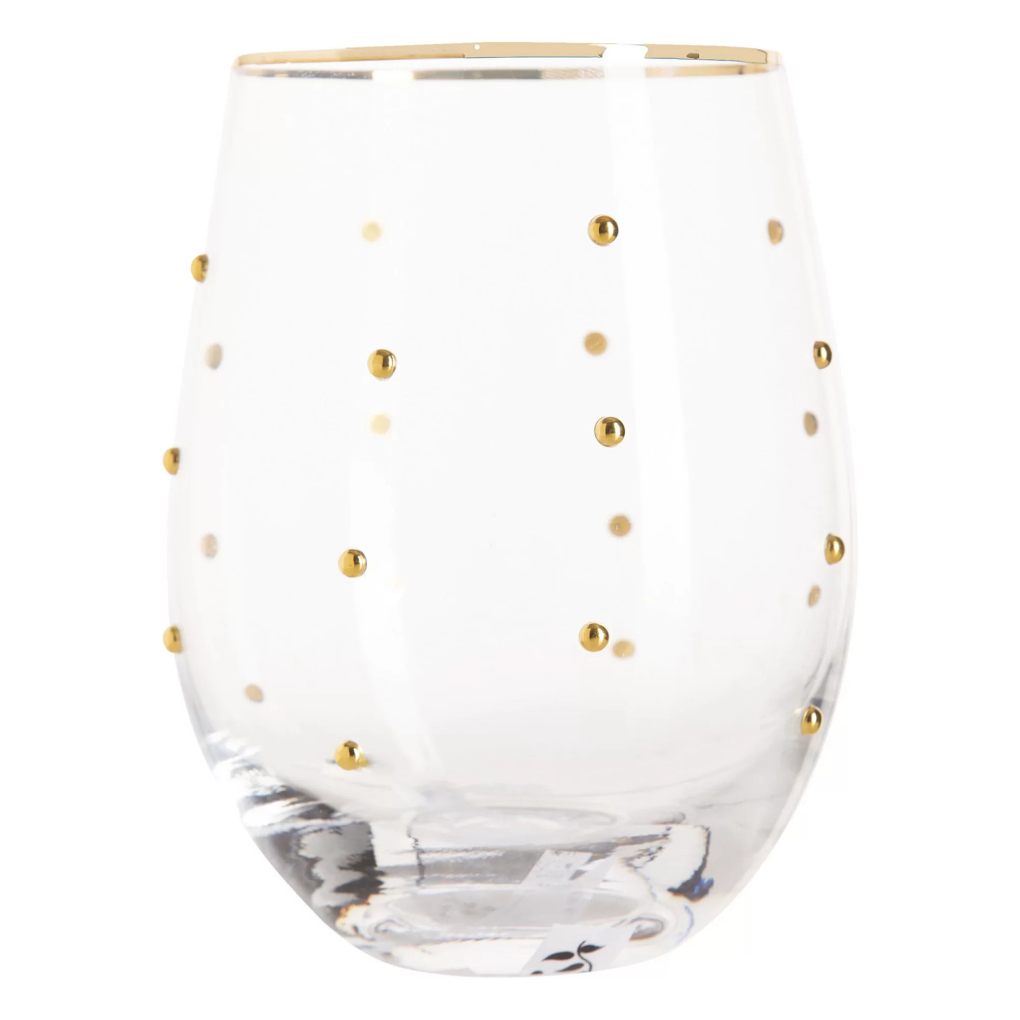 Home Essentials Gold Dots Stemless Wine Glass | Kohl's