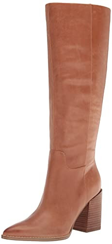 Nine West Women's Brixe Knee High Boot, Tan Leather, 9.5 | Amazon (US)