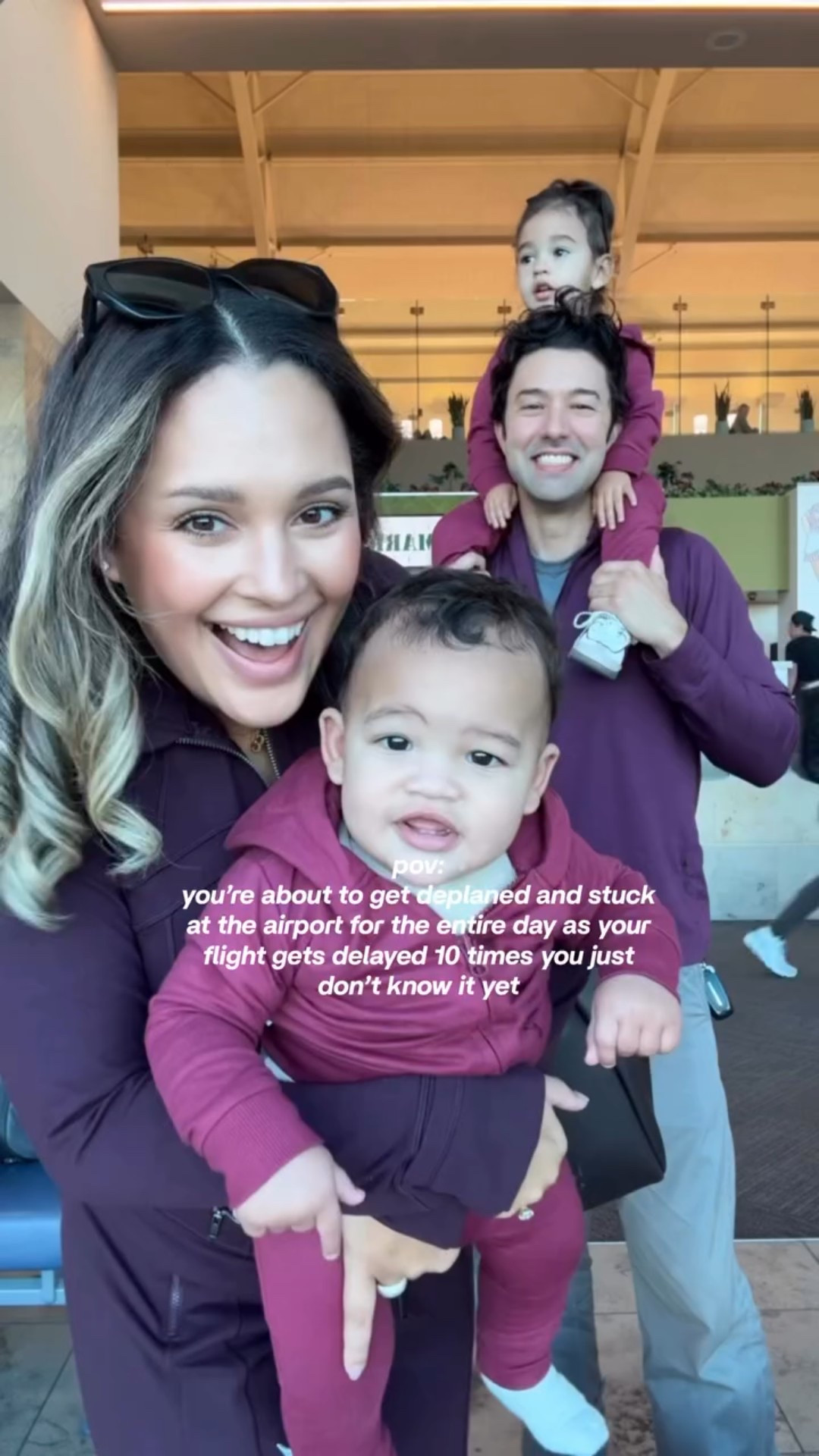 a matching family fit for the airport during the holidays :) activewear from lululemon for mom and dad and honest baby for both babies. 

#LTKActive #LTKootd #LTKBaby