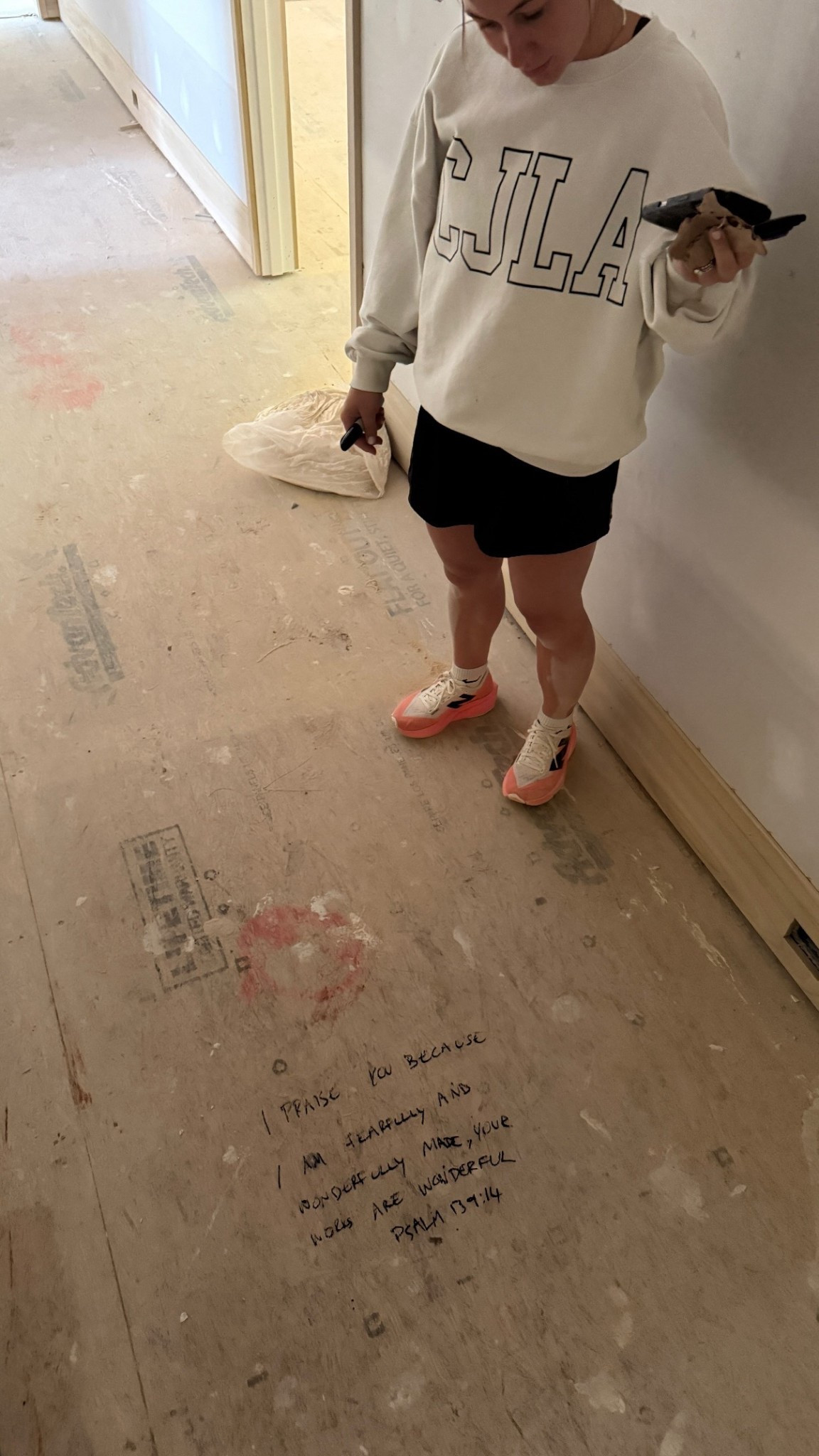 Went to the new house and wrote scripture everywhere. We are feeling so blessed being able to do this project as a family! 

Linked me outfit and new fav sneakers! 

#LTKActive #LTKSeasonal #LTKU