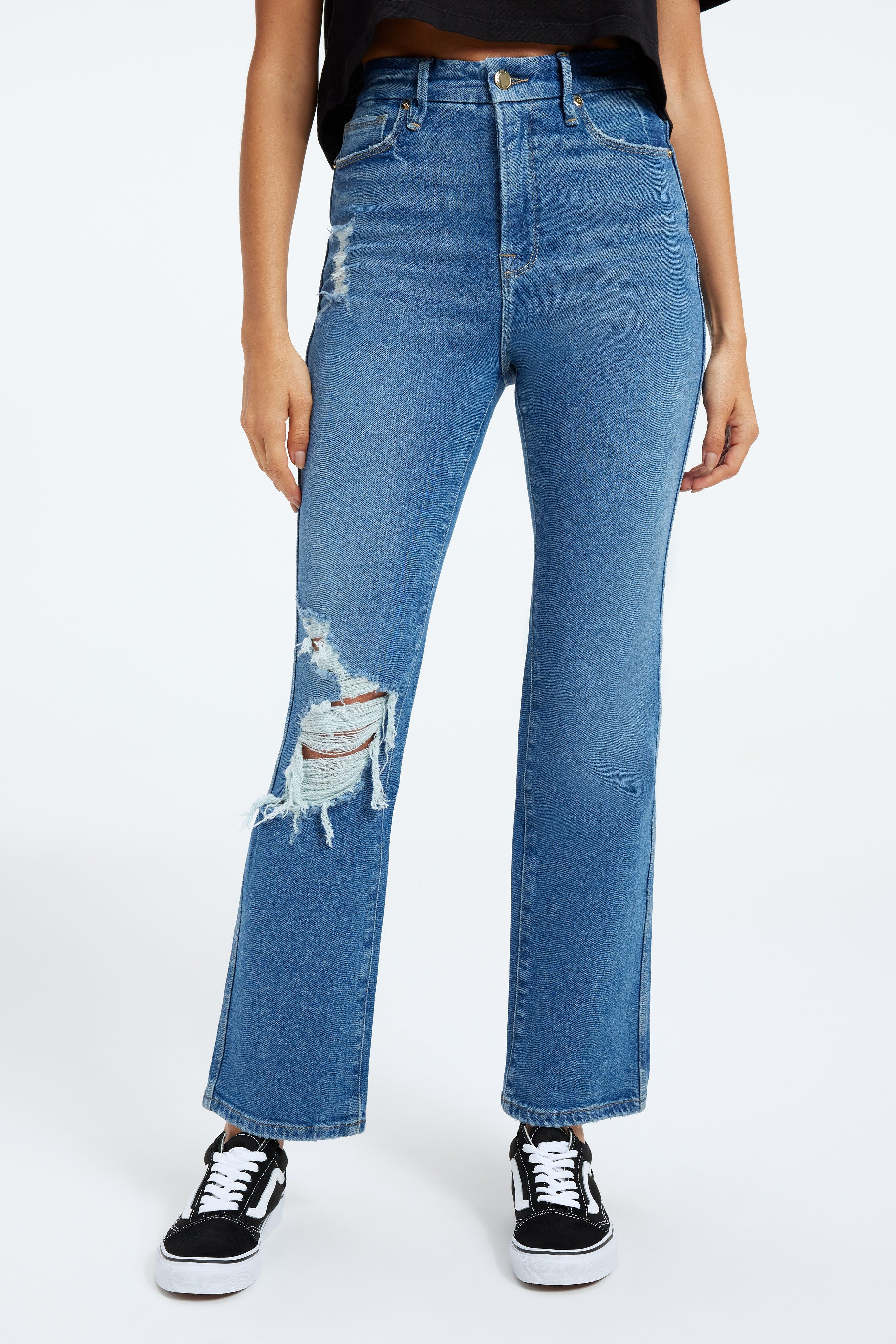GOOD CURVE STRAIGHT JEANS | BLUE312 | Good American