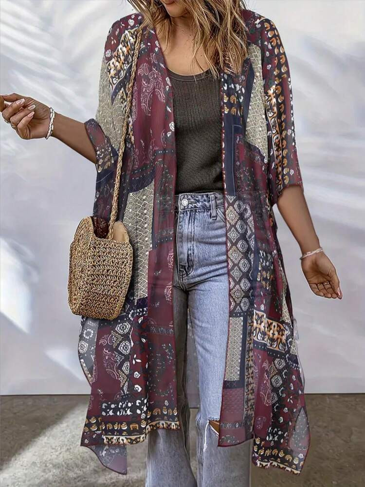 Women's Bohemian Casual Elegant Beach Resort Lightweight Summer Jacket Spring | SHEIN