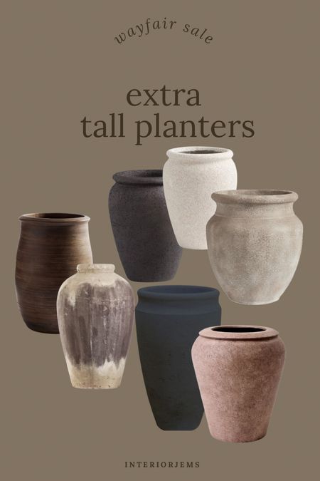 Extra tall pots and planters, pottery, barn, at home stores, world, market, porch, and patio must have, vintage like Pots and planters 

#LTKStyleTip #LTKSaleAlert #LTKHome