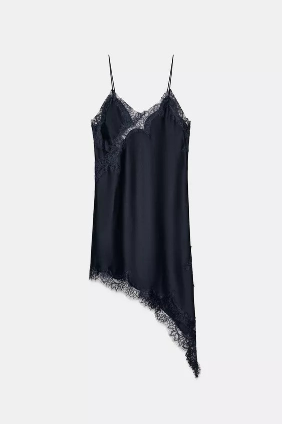 ASYMMETRIC LACE DRESS ZW COLLECTION | Zara UK