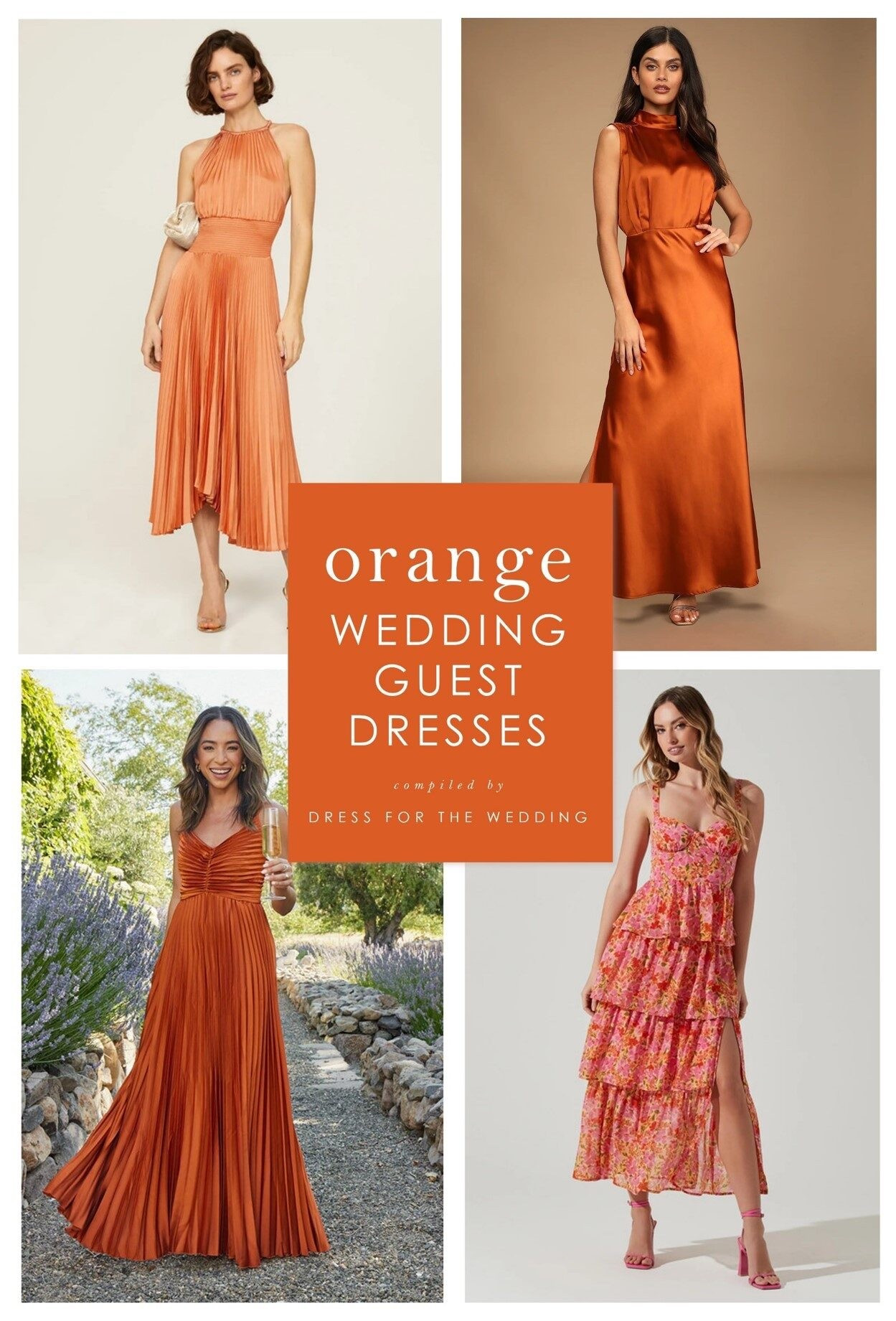 Orange dresses for weddings. Copper and rust dresses for wedding guests. New wedding guest outfits for spring weddings.
Engaged, planning a wedding or attending several weddings? Dress for the Wedding is a curated wedding shopping site. Follow us on the LIKEtoKNOW.it shopping app to get the product details for this look plus sale alerts on wedding attire, cute dresses under $100, ideas for wedding guest outfits, plus wedding decor and gift ideas! 


#LTKWedding #LTKgrwm #LTKSeasonal