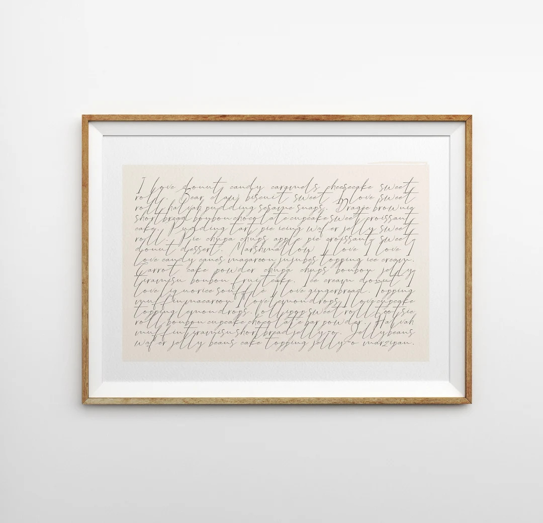 Custom Song Lyrics Poster, Wedding Song print, Song lyrics wall art Mother's Day gift, Framed Pri... | Etsy (US)