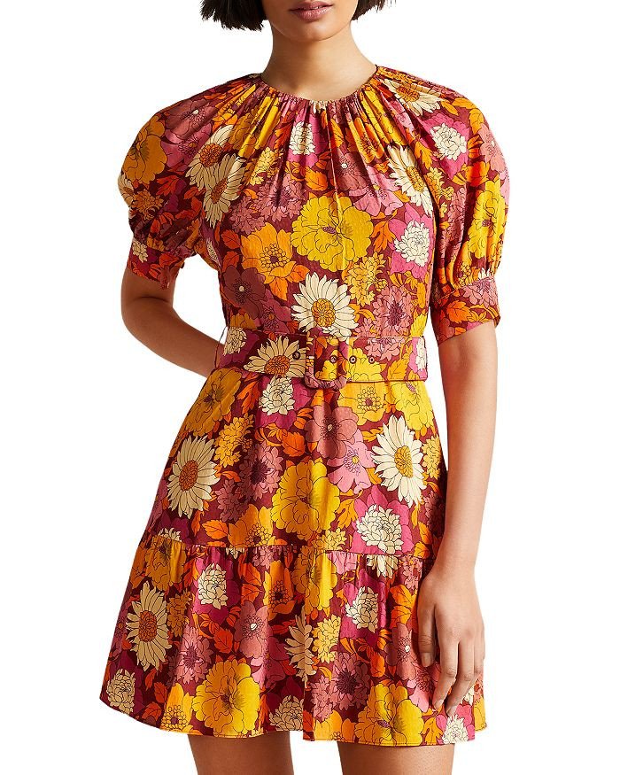 Patti Puff Sleeve Belted Mini Dress | Bloomingdale's (US)