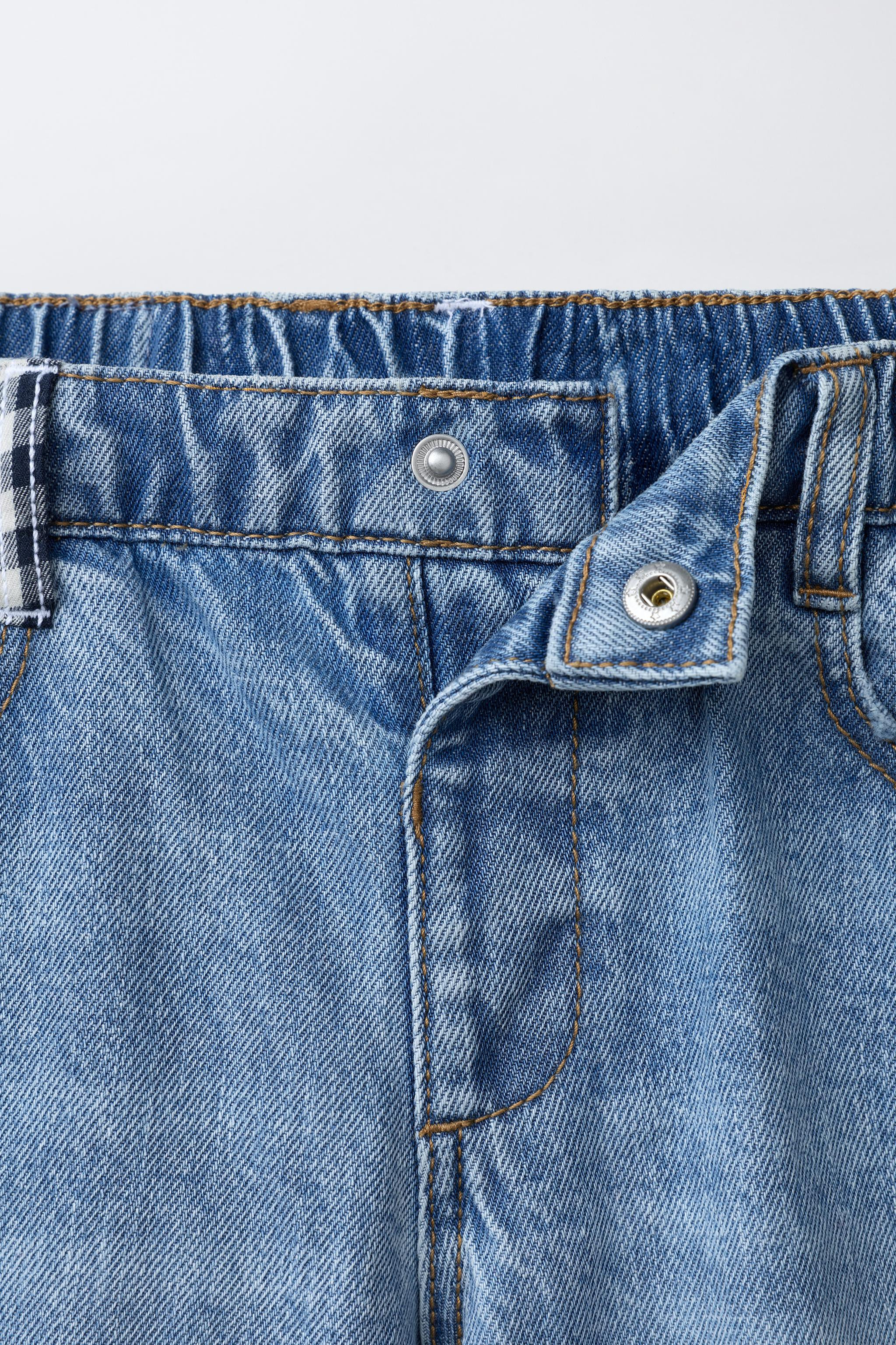 BAGGY JEANS WITH KNEE PATCH | Zara UK