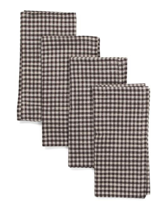 4pk Organic Cotton Napkins | TJ Maxx