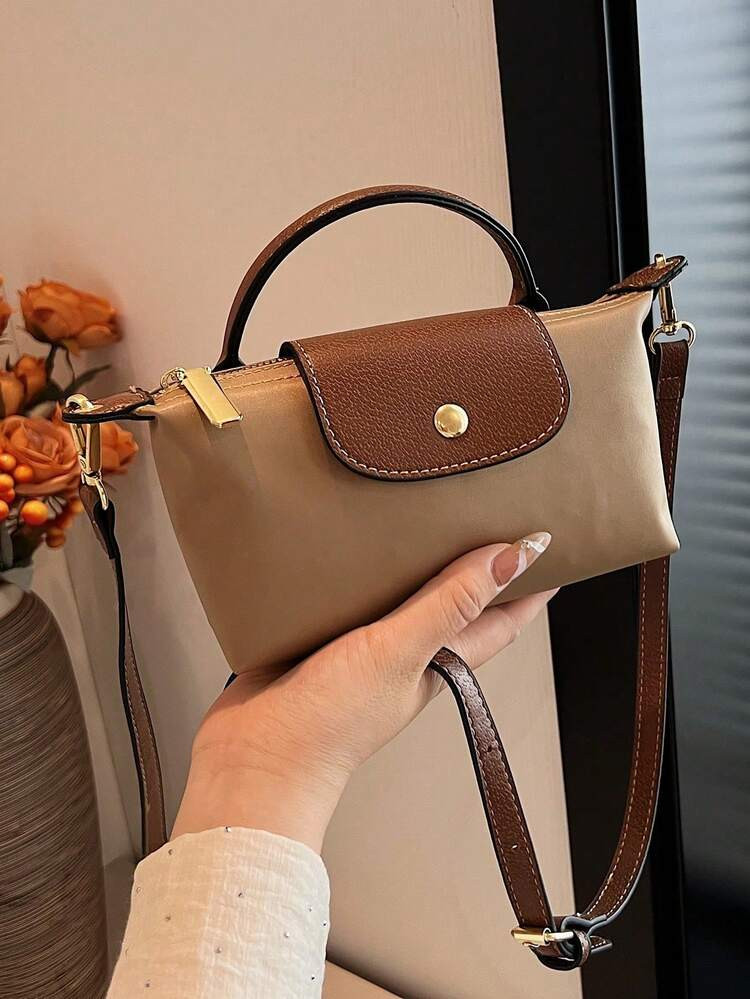 Small And Exquisite Handbag With Contrasting Colors, Fashionable And Retro, High-Value Women's Sh... | SHEIN