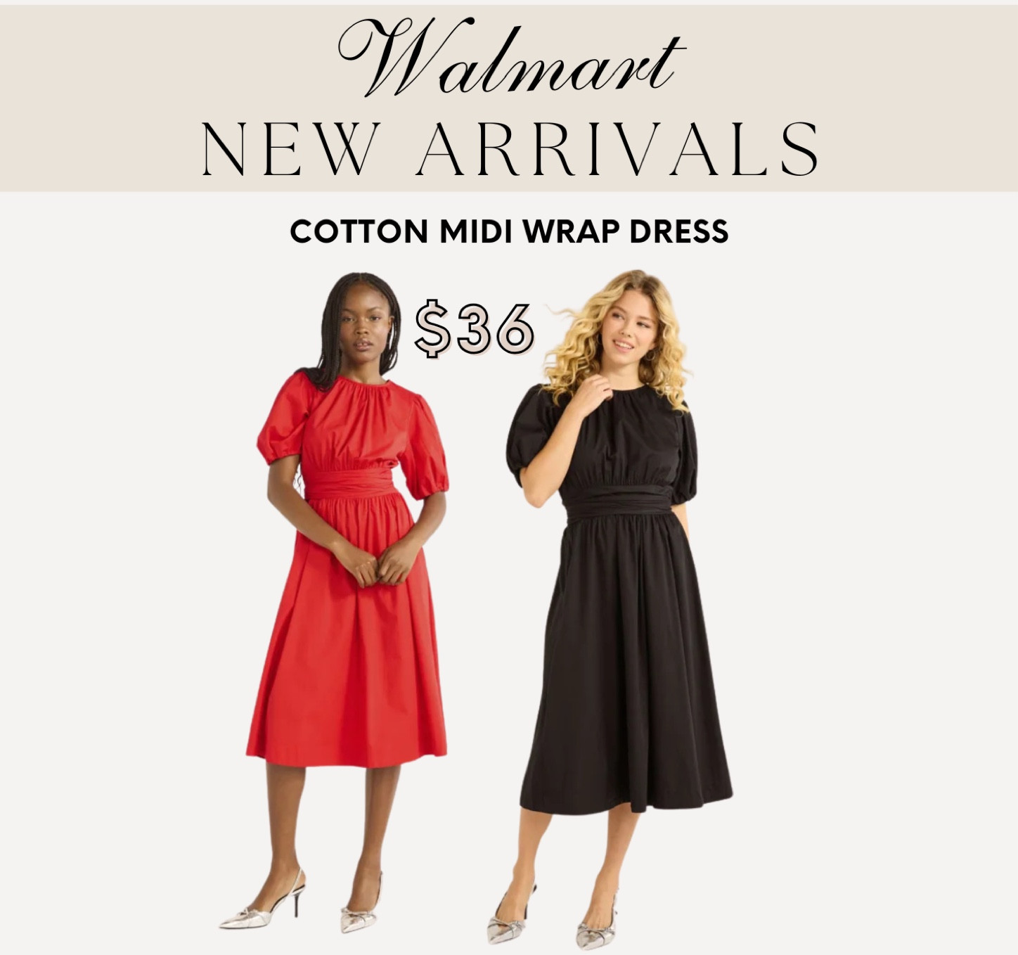 Cotton Midi Wrap Dress  

#LTKFindsUnder50 #LTKHoliday #LTKParties